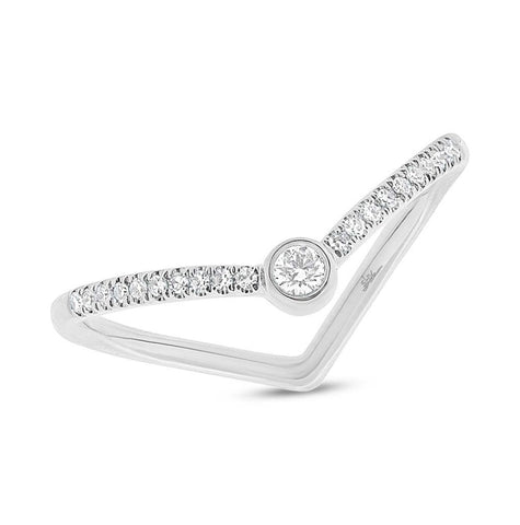 0.09 Ctw 14k White Gold Diamond Womens Ring