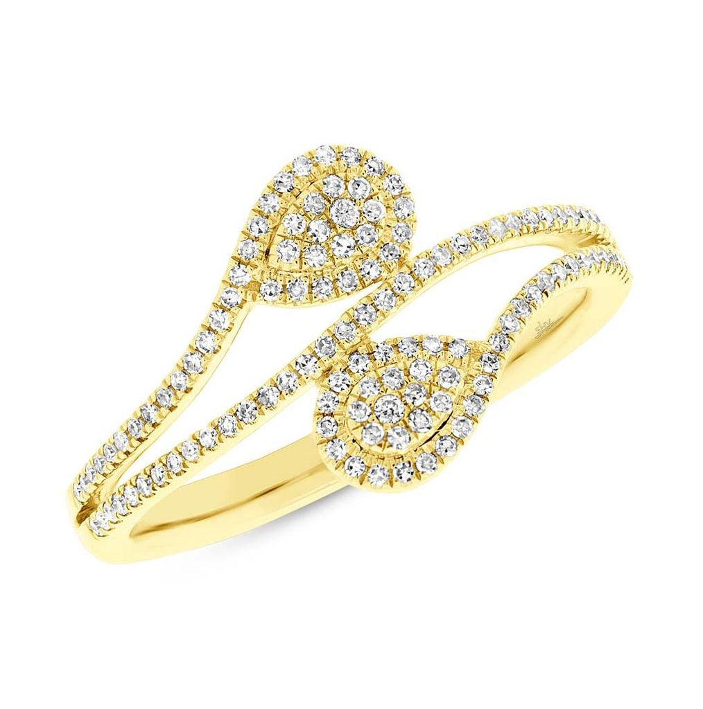 0.24 Ctw 14k Yellow Gold Diamond Womens Ring