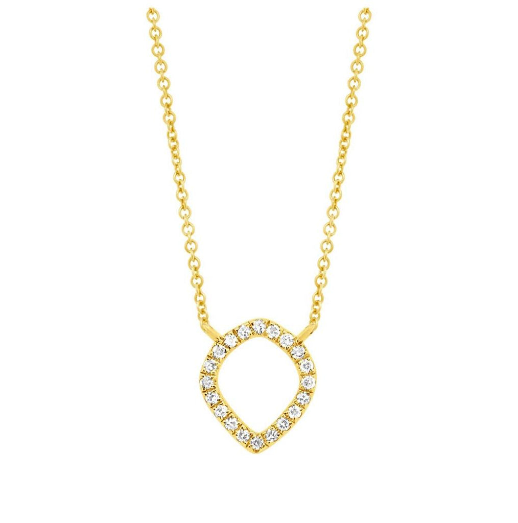 0.06 Ctw 14k Yellow Gold Diamond Necklace