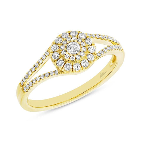 0.33 Ctw 14k Yellow Gold Diamond Womens Ring