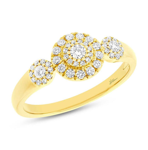 0.36 Ctw 14k Yellow Gold Diamond Womens Ring