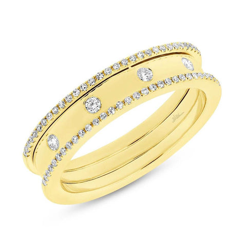 0.23 Ctw 14k Yellow Gold Diamond Womens Ring