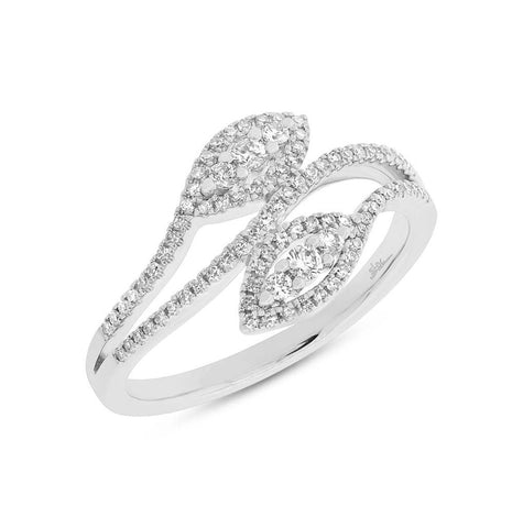0.31 Ctw 14k White Gold Diamond Womens Ring