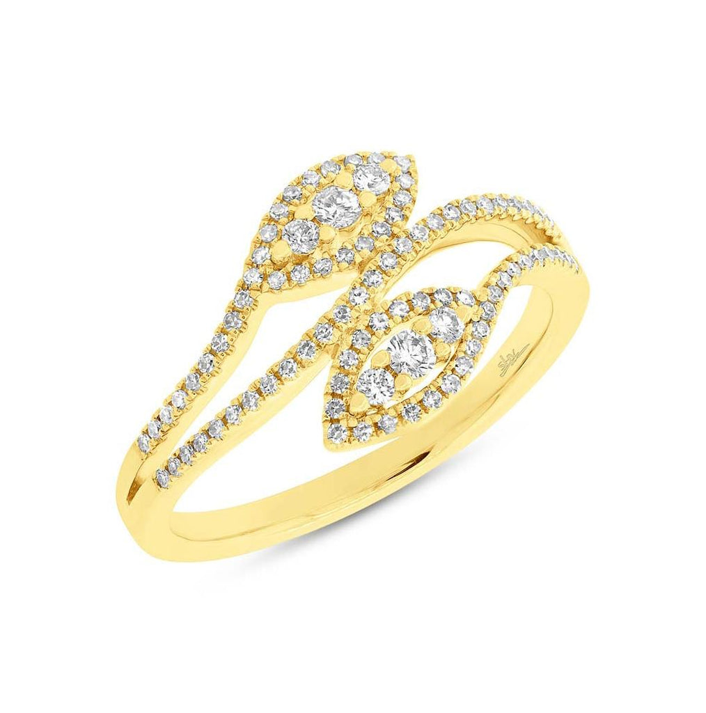 0.31 Ctw 14k Yellow Gold Diamond Womens Ring