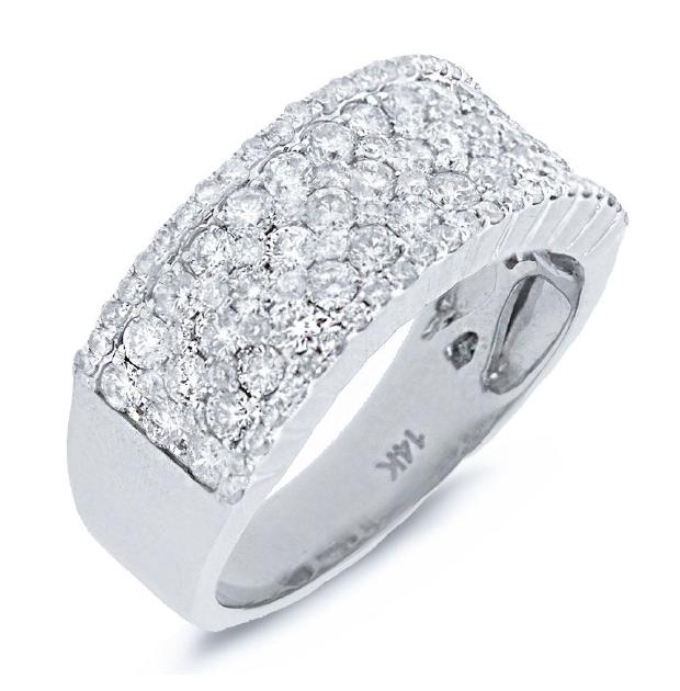 1.51 Ctw 14k White Gold Diamond Womens Ring