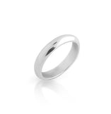 .925 Sterling Silver 4mm Plain Band (size 5-8 ), <b>size: 6</b>