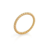 .925 Sterling Silver Rose Gold Plated Bead Design Stackable Band (size 4-8), <b>size: Rg</b>