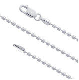 .925 Sterling Silver Rhodium Plated Camilla Chain (1.8mm), <b>size: 16</b>