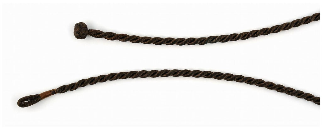 .925 Sterling Silver Brown Satin Rope Cord 18" (4mm)