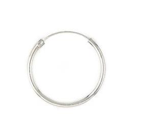 .925 Sterling Silver 20mmx1.5mm Hoop Earrings