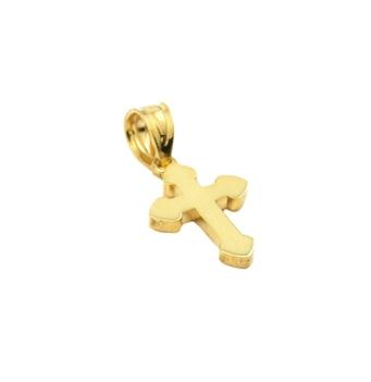 .925 Sterling Silver Gold Plated Small Cross Pendant