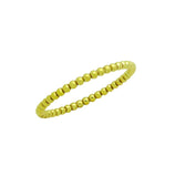 .925 Sterling Silver Gold Plated 1.5mm Beaded Stackable Ring, <b>size: 5</b>