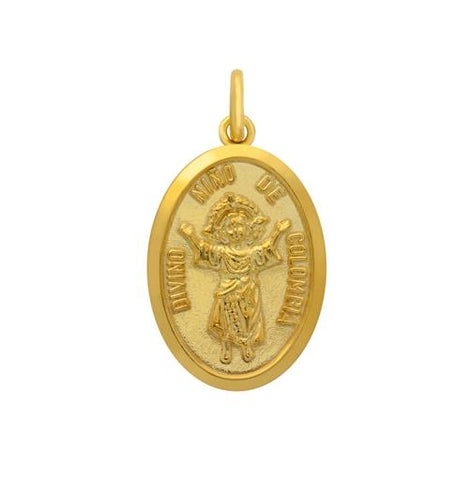 .925 Sterling Silver Baby Jesus Yo Reinare "i Will Reign" Oval Charm