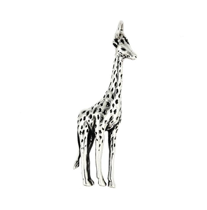 .925 Sterling Silver Girraffe Charm