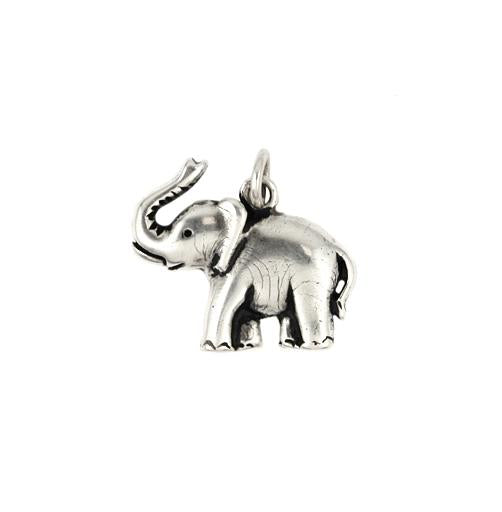 .925 Sterling Silver Elephant Pendant