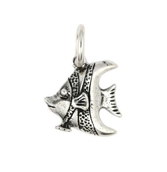 .925 Sterling Silver Fish Charm