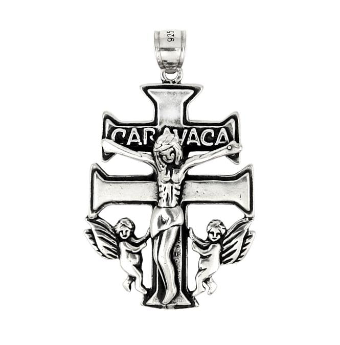 .925 Sterling Silver Caravaca Cross Pendant