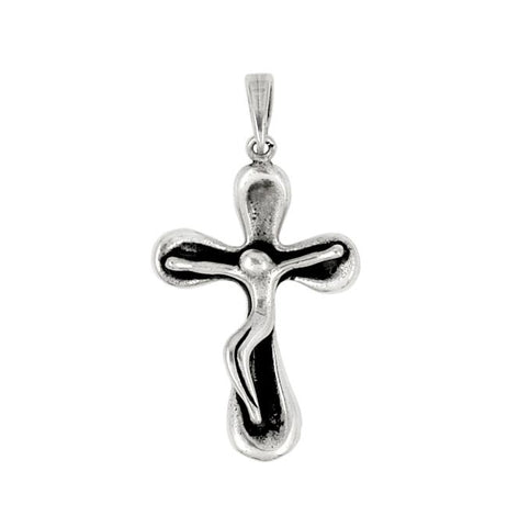 .925 Sterling Silver Crucifix Pendant