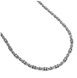 .925 Sterling Silver Twisted Blade Silver Maltese-link Chain Necklace, <b>size: 18</b>