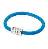 .925 Sterling Silver Stingray Turquoise String Design Bracelet, <b>size: Tqs</b>