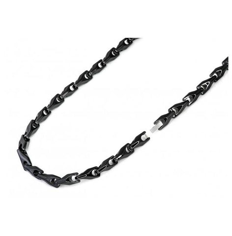 High Polished Black Ceramic Wrench Designer Chain Link