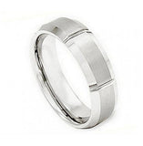 Cobalt Ring With Multiple Grooves 7mm, <b>size: 10</b>