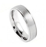 Cobalt Ring Brushed Center Domed With High Polished Sides 5mm, <b>size: 10</b>