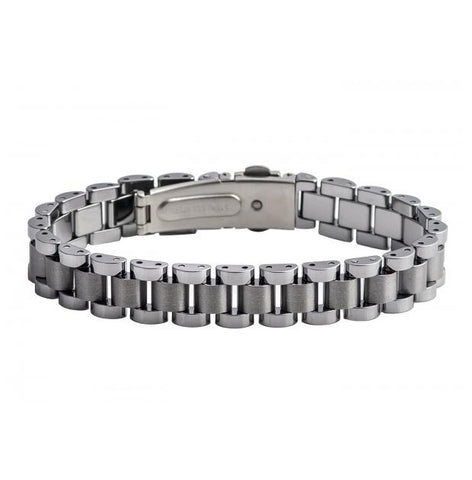 High Polished And Brushed Tungsten Carbide Men's Designer Bracelet