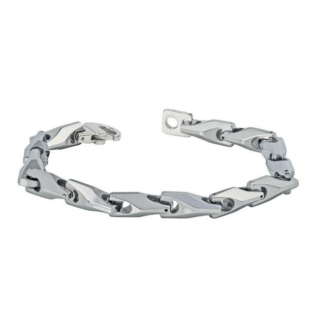 High Polish Tungsten Carbide Wrench Chain Link Designer Bracelet