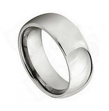 Titanium Polished Shiny Domed Ring 7mm, <b>size: 10</b>