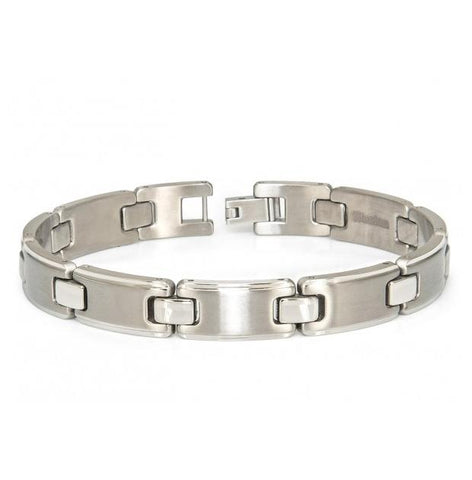 Titanium Brushed And High Polished Designer Id Bracelet