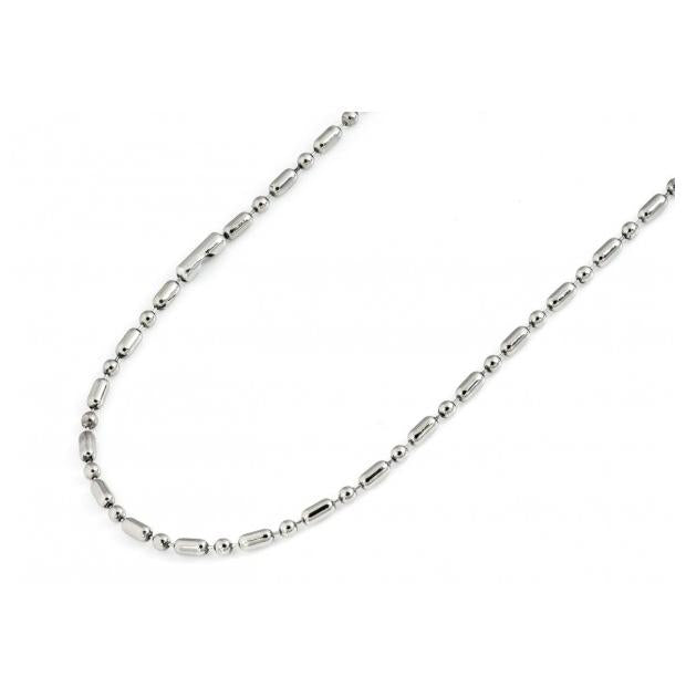 Titanium High Polished Rice & Ball Chain