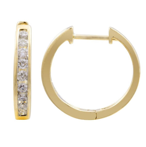 0.32 Ctw Diamond 14k Yellow Gold Round Shape Womens Diamond Earrings