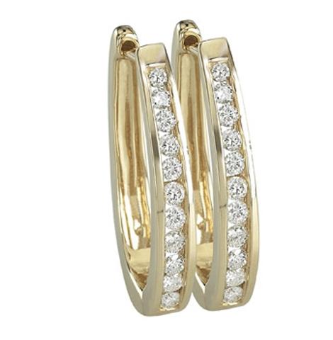 0.49 Ctw Diamond 14k Yellow Gold Round Shape Womens Diamond Earrings