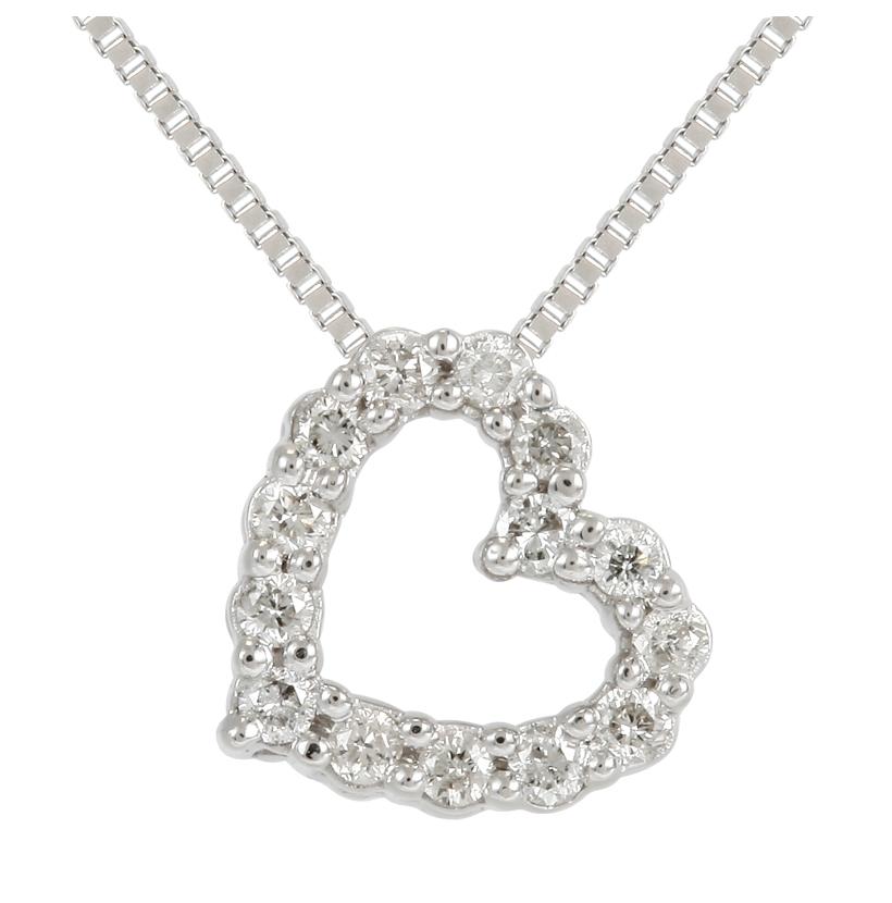 0.09 Ctw Diamond 14k White Gold Round Shape Womens Diamond Necklace Pendant With 16 Inch Chain