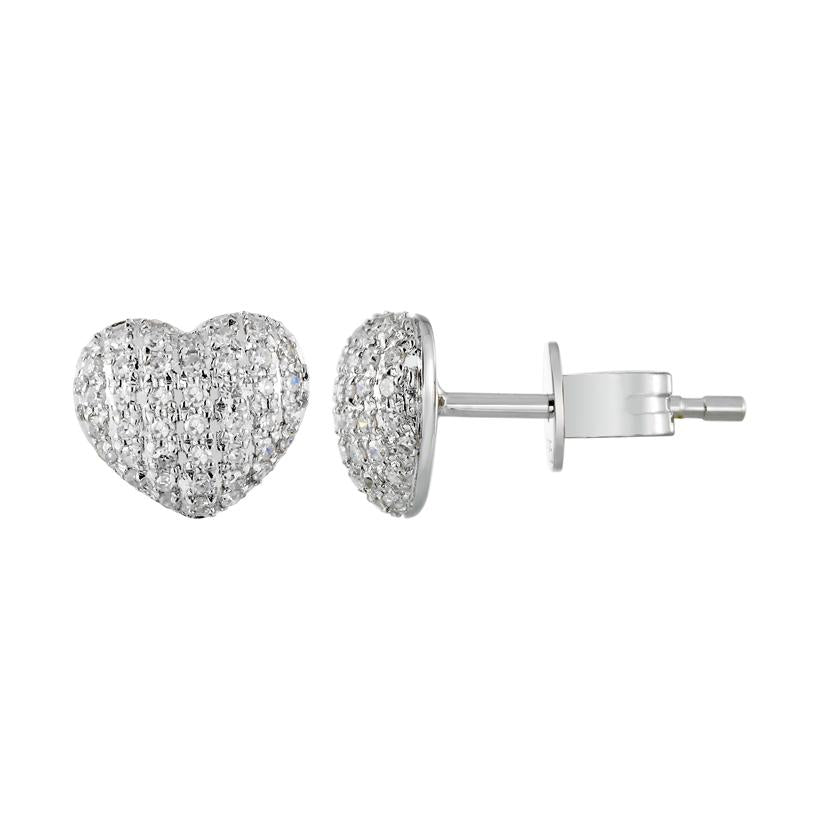 0.23 Ctw Diamond 14k White Gold Round Shape Womens Diamond Earrings