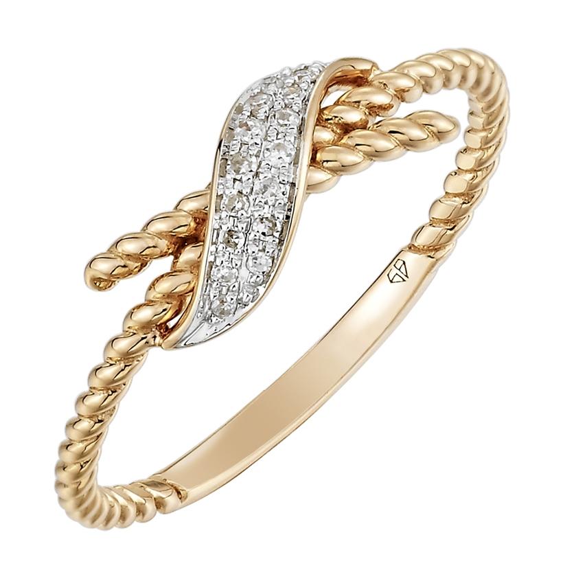 0.05 Ctw Diamond 14k Rose Gold Round Shape Womens Diamond Ring