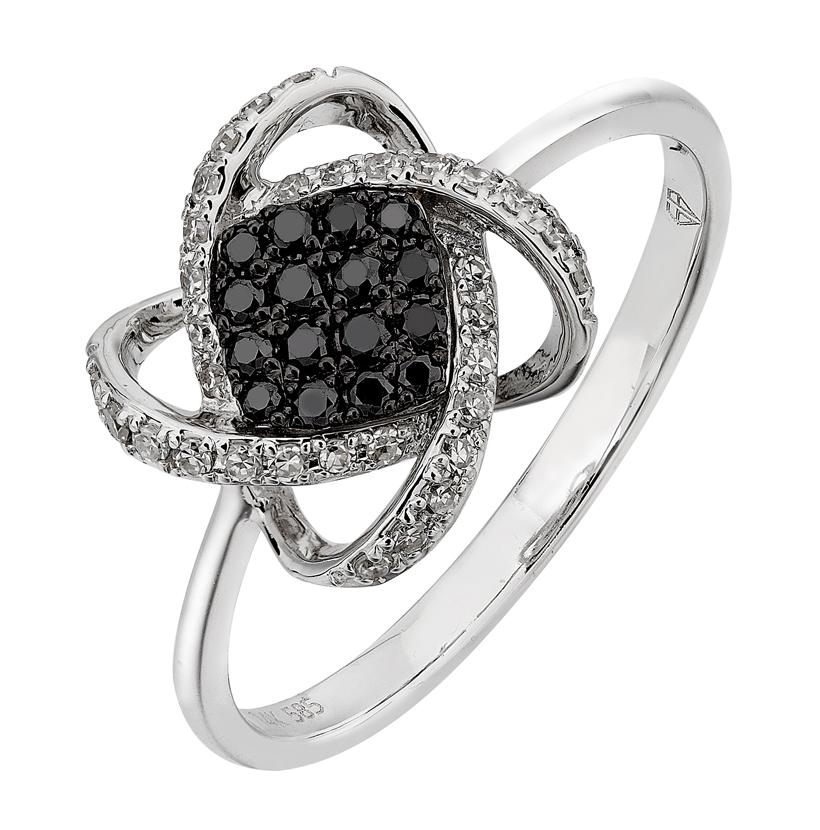 0.24 Ctw Diamond 14k White Gold Round Shape Womens Diamond Ring