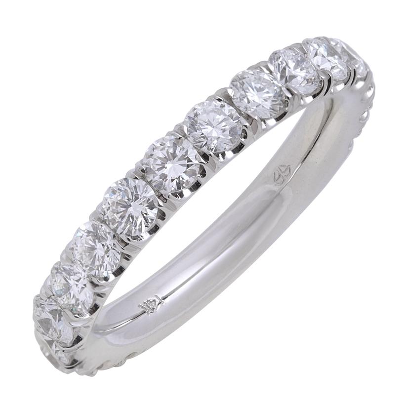 1.71 Ctw Diamond 14k White Gold Round Shape Womens Diamond Ring