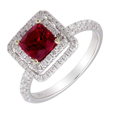 0.65 Ctw Diamond 14k White Gold Round Shape Womens Diamond Ring