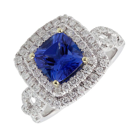 0.85 Ctw Diamond 14k White Gold Round Shape Womens Diamond Ring