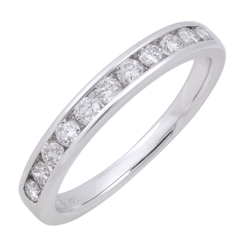0.32 Ctw Diamond 14k White Gold Round Shape Womens Wedding Band Ring