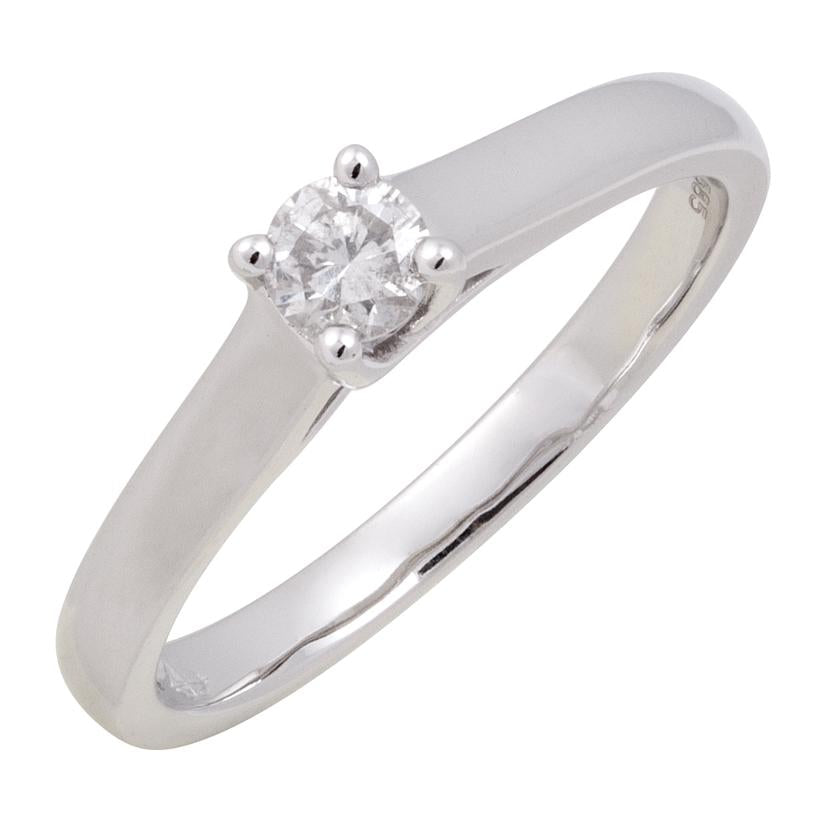 0.2 Ctw Diamond 14k White Gold Round Shape Wedding Engagement Ring