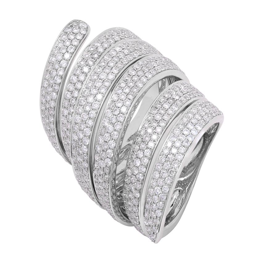 2.68 Ctw Diamond 14k White Gold Round Shape Womens Diamond Ring