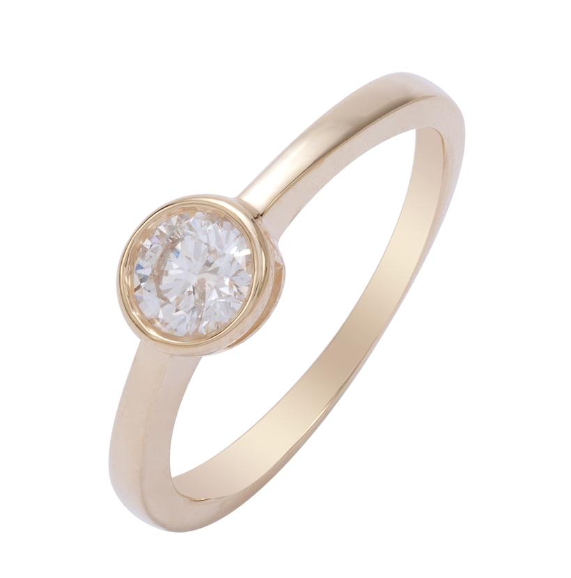 0.46 Ctw Diamond 14k Yellow Gold Round Shape Wedding Engagement Ring