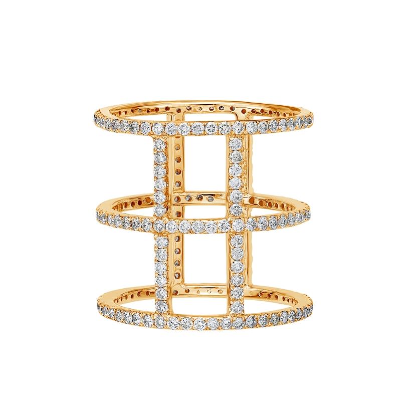 0.44 Ctw Diamond 14k Yellow Gold Round Shape Womens Diamond Ring