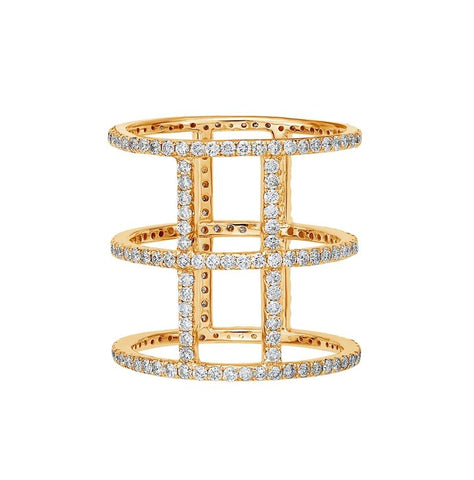 0.44 Ctw Diamond 14k Yellow Gold Round Shape Womens Diamond Ring