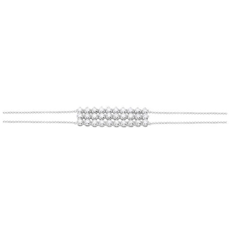 1.67 Ctw Diamond 14k White Gold Round Shape Womens Diamond Bracelet