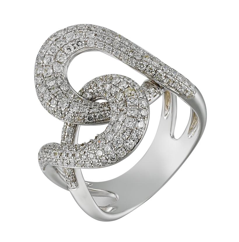 1.27 Ctw Diamond 14k White Gold Round Shape Womens Diamond Ring