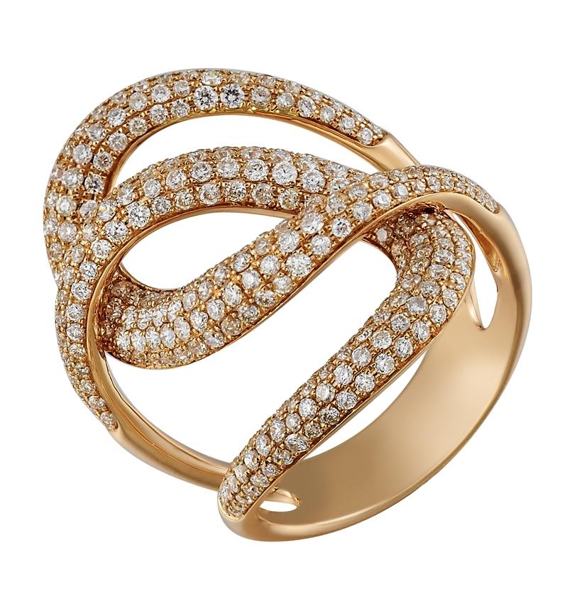 1.72 Ctw Diamond 14k Rose Gold Round Shape Womens Diamond Ring